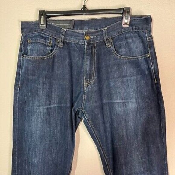 AX Armani Exchange High Rise Straight Ankle Jeans Soft Denim Women's Pants Size - Picture 4 of 8